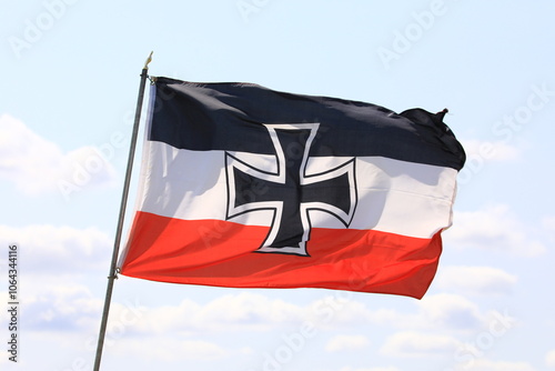 German empire flag. Used during the early 20th century and the First World War.