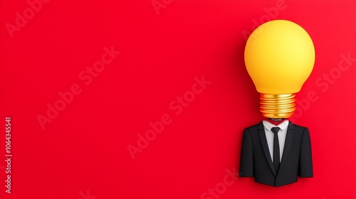 Businessman Light Bulb Idea