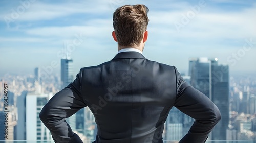 Businessman Looking Cityscape