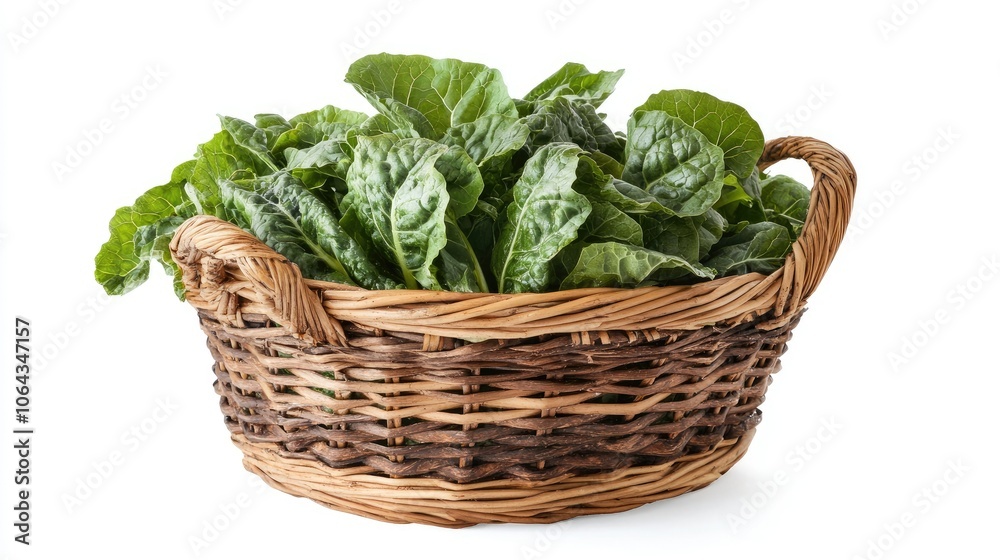 Fresh Greens in a Woven Basket Arrangement Fresh Greens in a Woven Basket Arrangement