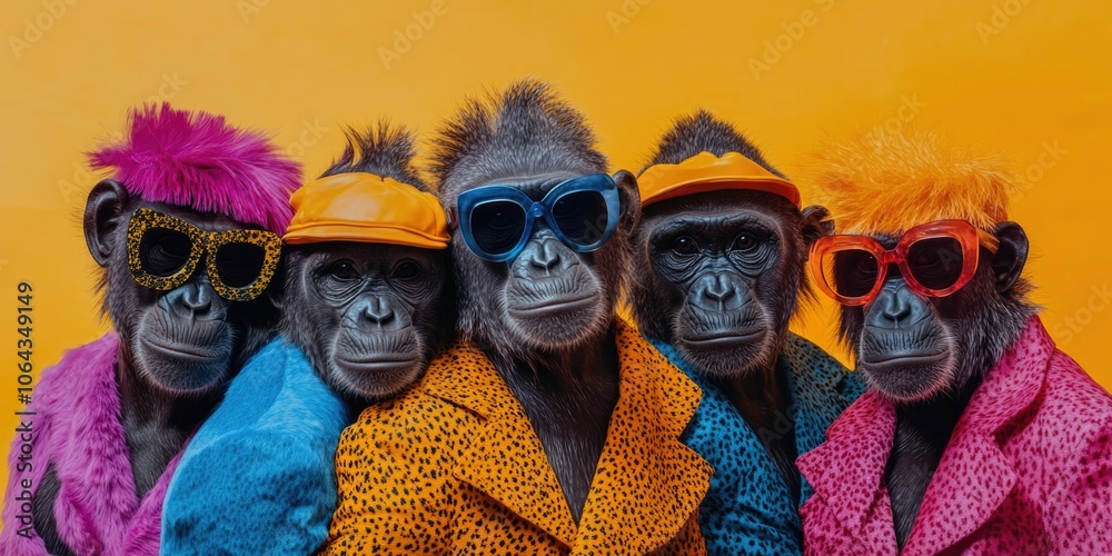 Vibrant Monkey Troupe: Fashionable and Fabulous Vibrant Monkey Troupe: Fashionable and Fabulous