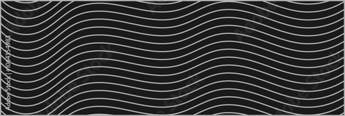 Wave Patterns in Brutalist Monochrome Design