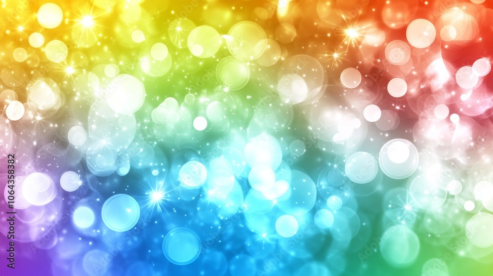 Obraz premium Abstract Rainbow Bokeh Lights Background Texture