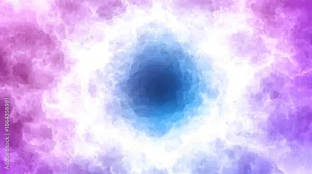 Abstract Watercolor Background  Pink  Blue  White  Swirling  Cloud  Texture