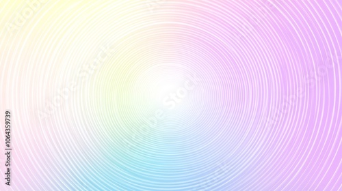 Abstract Pastel Circular Background with White Lines and Gradient Colors