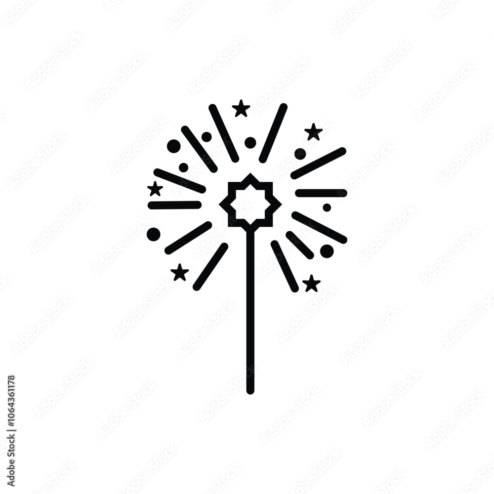 Fireworks icon design template isolated illustration Fireworks icon design template isolated illustration
