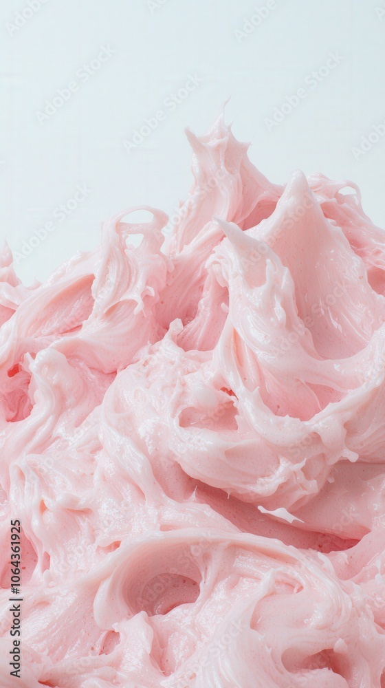 Pink Cream Swirl Texture Close up Beauty Skincare Cosmetic Product Background Pink Cream Swirl Texture Close up Beauty Skincare Cosmetic Product Background