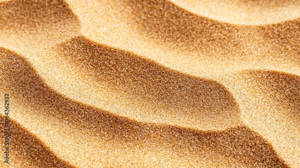 Closeup of sand textures on wild beach, intricate patterns, untouched natural landscape Closeup of sand textures on wild beach, intricate patterns, untouched natural landscape