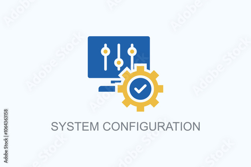 System Configuration Vector  Or Logo Sign Symbol Illustration