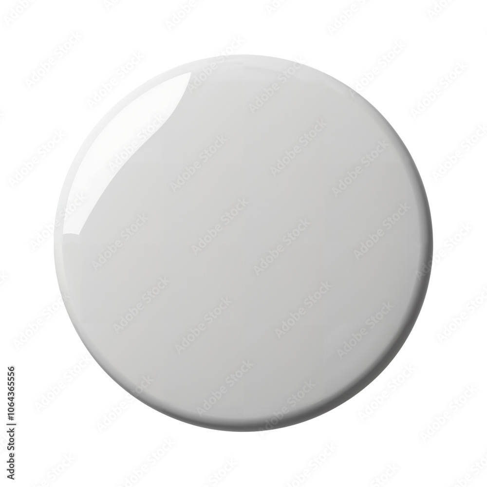 Glossy round white surface with smooth finish Glossy round white surface with smooth finish