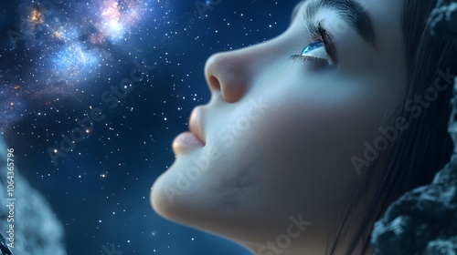 A state of serene mind gazing into the universe