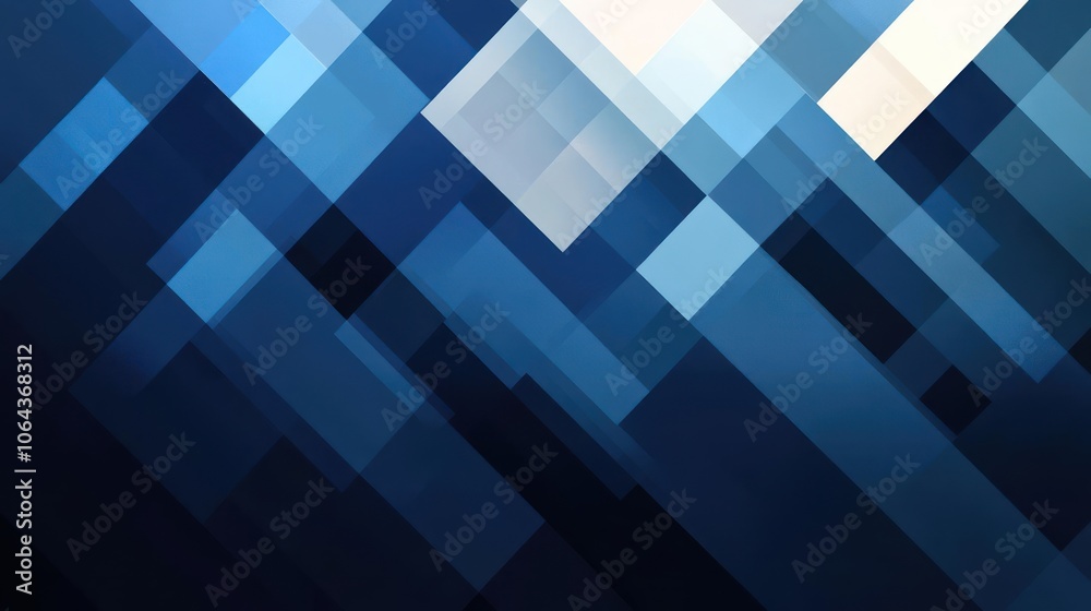 Blue and white abstract clouds in a pixelated style, resembling a digital puzzle piece pattern. Blue and white abstract clouds in a pixelated style, resembling a digital puzzle piece pattern.