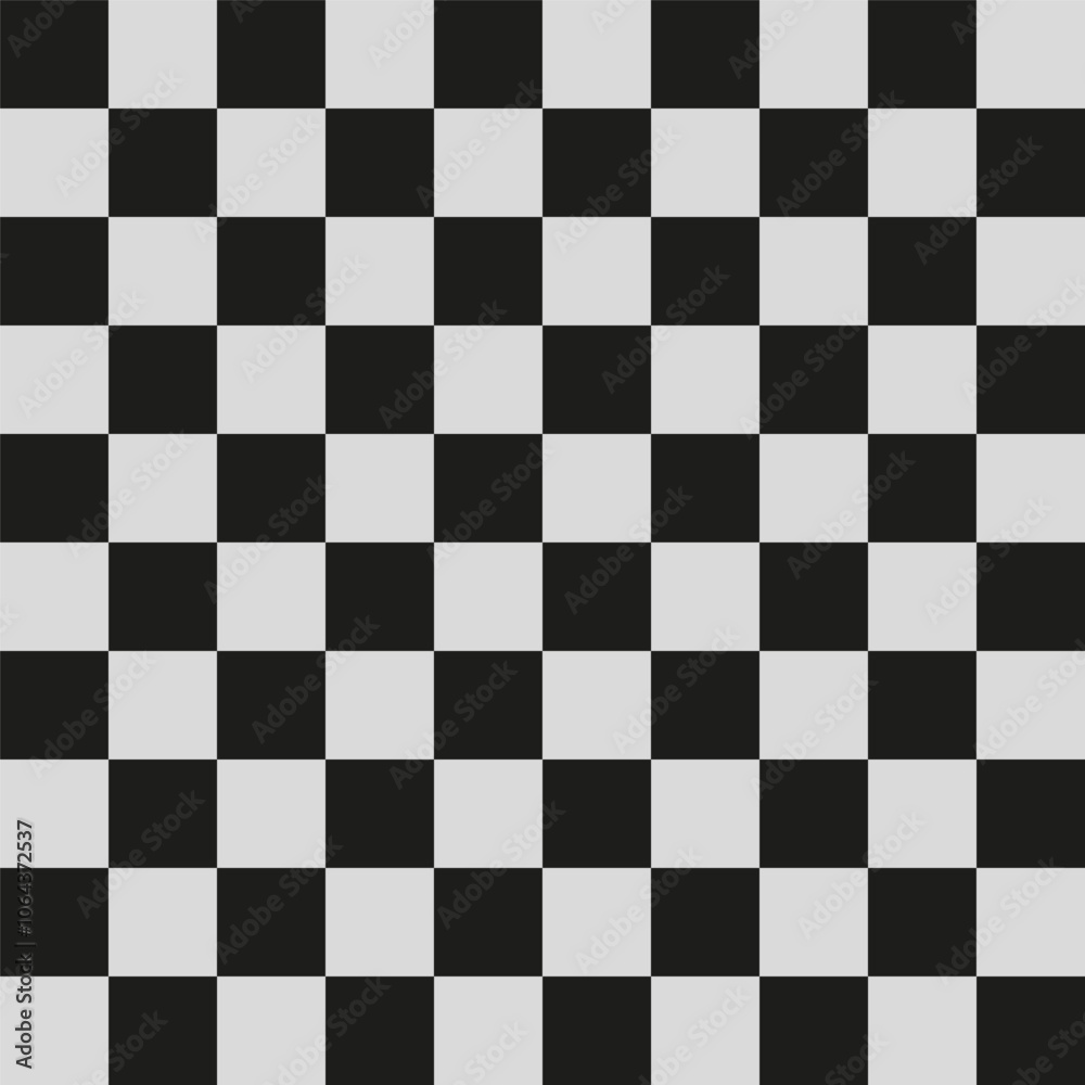 Checkerboard pattern. Black and white grid. Classic chessboard vector. Repetitive square texture. Checkerboard pattern. Black and white grid. Classic chessboard vector. Repetitive square texture.