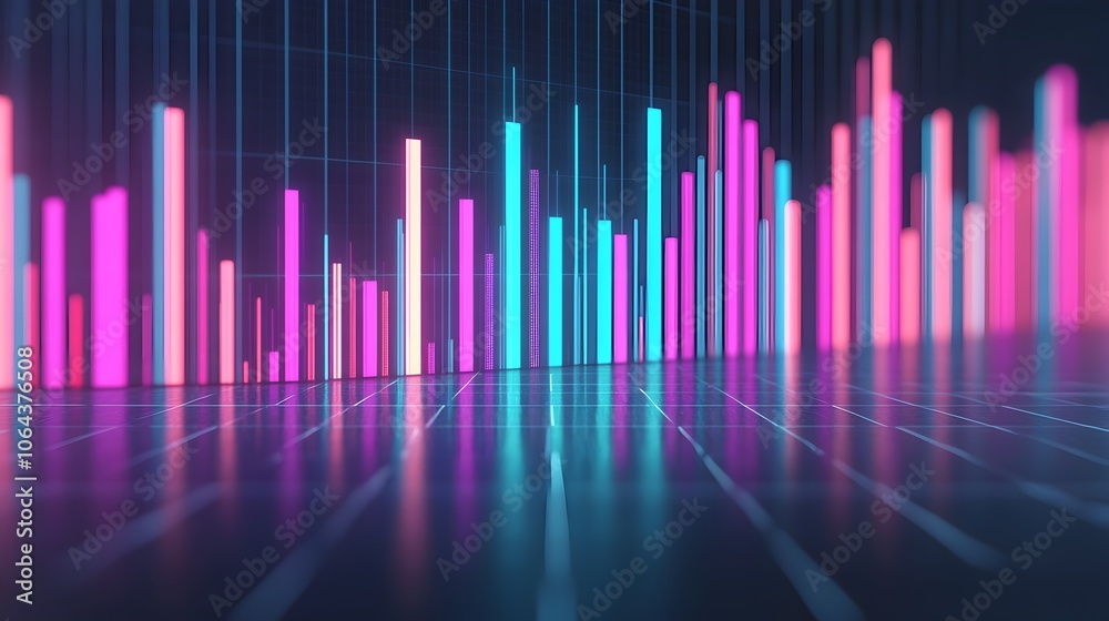 Futuristic neon cityscape with towering skyscrapers and vibrant reflections in a surreal nighttime landscape Glowing luminous architecture set against a backdrop of bold Futuristic neon cityscape with towering skyscrapers and vibrant reflections in a surreal nighttime landscape Glowing luminous architecture set against a backdrop of bold