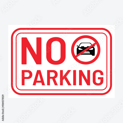 No parking sign with tow away symbol, the sign to not allow for parking