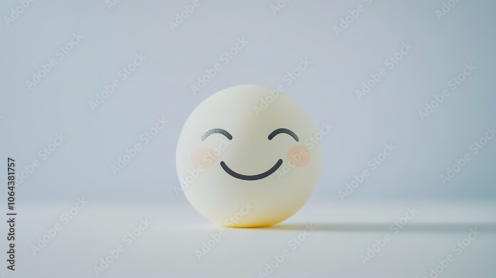 Calm smiley face on a clean white background, embodying a simple and serene expression that evokes feelings of peace and positivity. Calm smiley face on a clean white background, embodying a simple and serene expression that evokes feelings of peace and positivity.