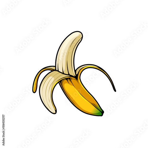 peeled banana