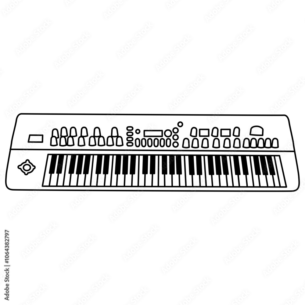 Fototapeta premium Music Keyboard Outline icon