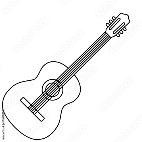 Acoustic Guitar Outline Icon