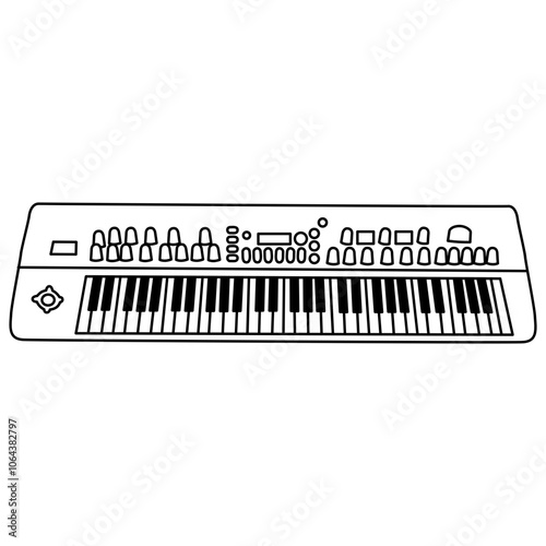 Music Keyboard Outline icon