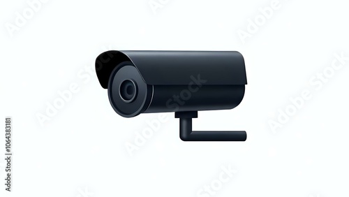 Minimalistic Matte Black CCTV Icon