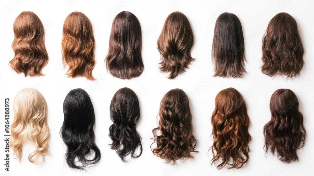 Collection of Diverse Hair Styles and Colors