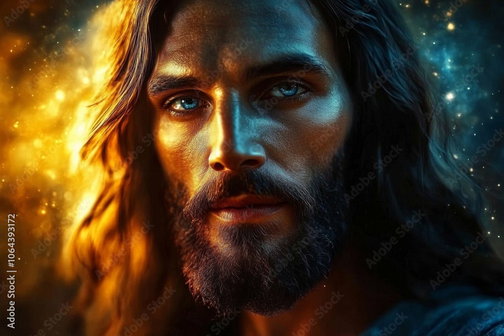 Ethereal Light Illuminating a Divine Figure Ethereal Light Illuminating a Divine Figure