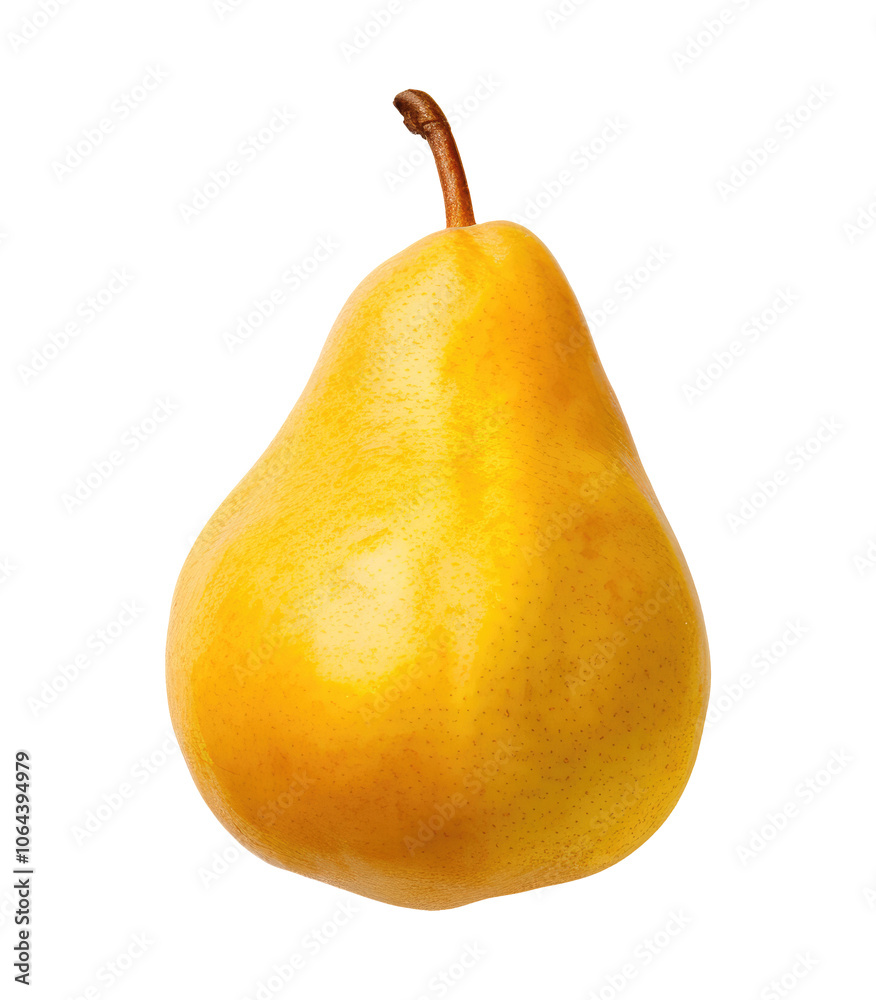 Yellow pear isolated on transparent background Yellow pear isolated on transparent background
