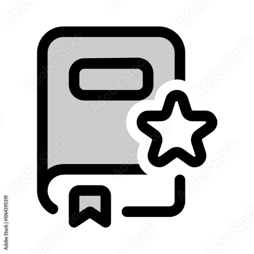 favourite book icon with duotone style, perfect for user interface projects