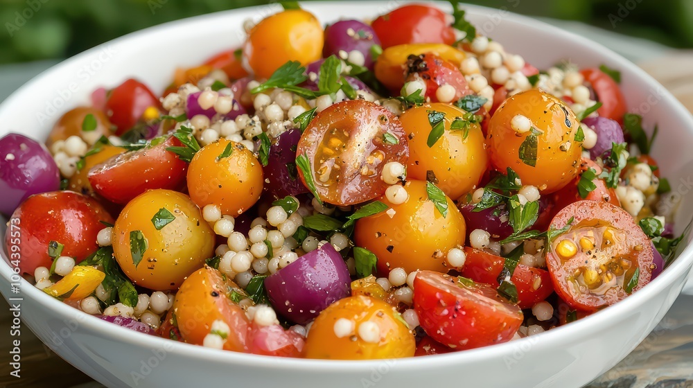Delicious Couscous Salad with Tomatoes and Herbs Delicious Couscous Salad with Tomatoes and Herbs