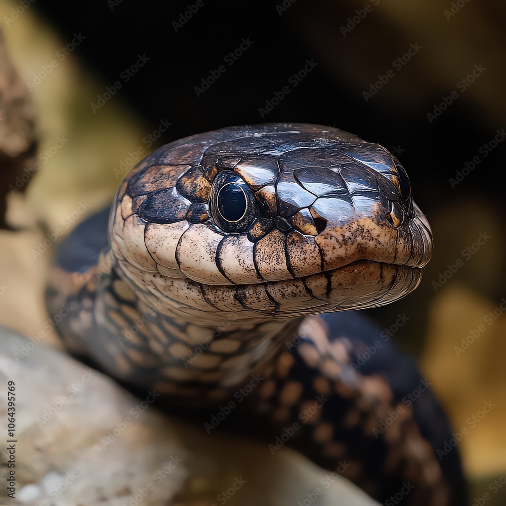 Close-up of Australian Lizard Tiliqua Rugosa Close-up of Australian Lizard Tiliqua Rugosa