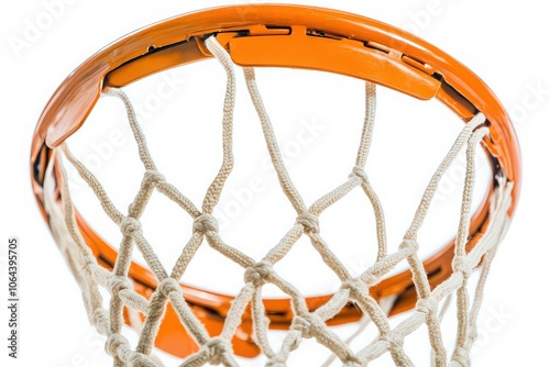 Close-Up of a Basketball Hoop and Net photo