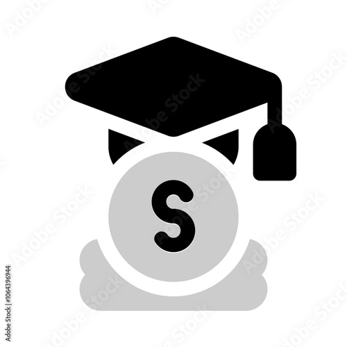 graduate fund icon with bulk style, perfect for user interface projects