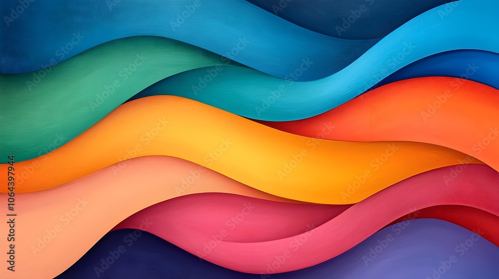 Smooth gradient waves in vivid hues blending fluidly across the canvas creating a captivating and modern backdrop with soft textured elements for a serene and aesthetically pleasing visual experience Smooth gradient waves in vivid hues blending fluidly across the canvas creating a captivating and modern backdrop with soft textured elements for a serene and aesthetically pleasing visual experience