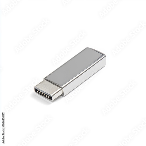 USB flash drive on white isolate background