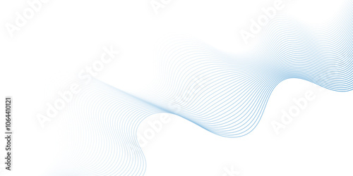 Digital wave line modern carve blend stripe line flowing futuristic technology white line glowing element line moving creative concept science technology crate for thin texture vector background.
