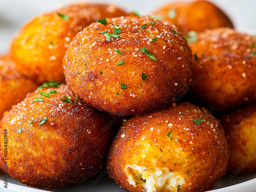 A white plate filled with fried food on top of a table