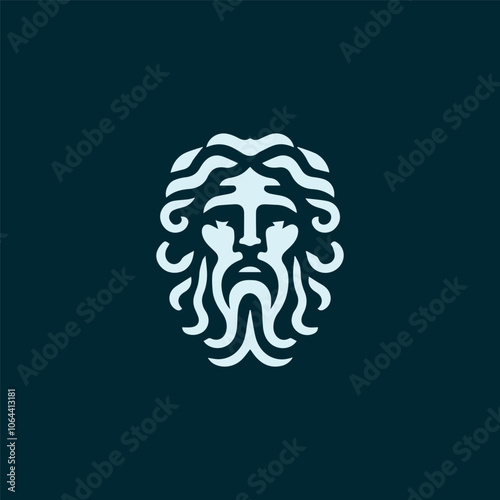 Ancient greek god logo