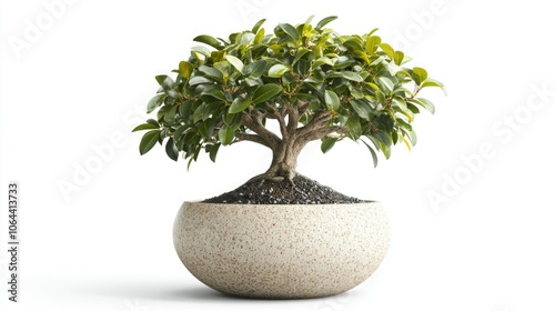 Elegant Bonsai Tree in Decorative Pot