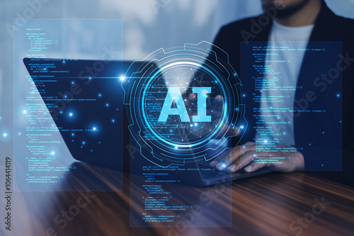 Programmer use AI technology to enhance security protocols, identifying vulnerabilities and mitigating risks through advanced threat analysis and response automation.