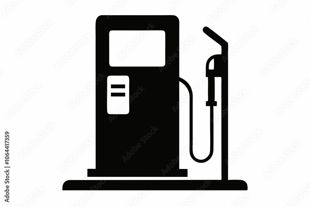 gas pump silhouette vector, Gas pump and electric charge station vector icon gas pump silhouette vector, Gas pump and electric charge station vector icon