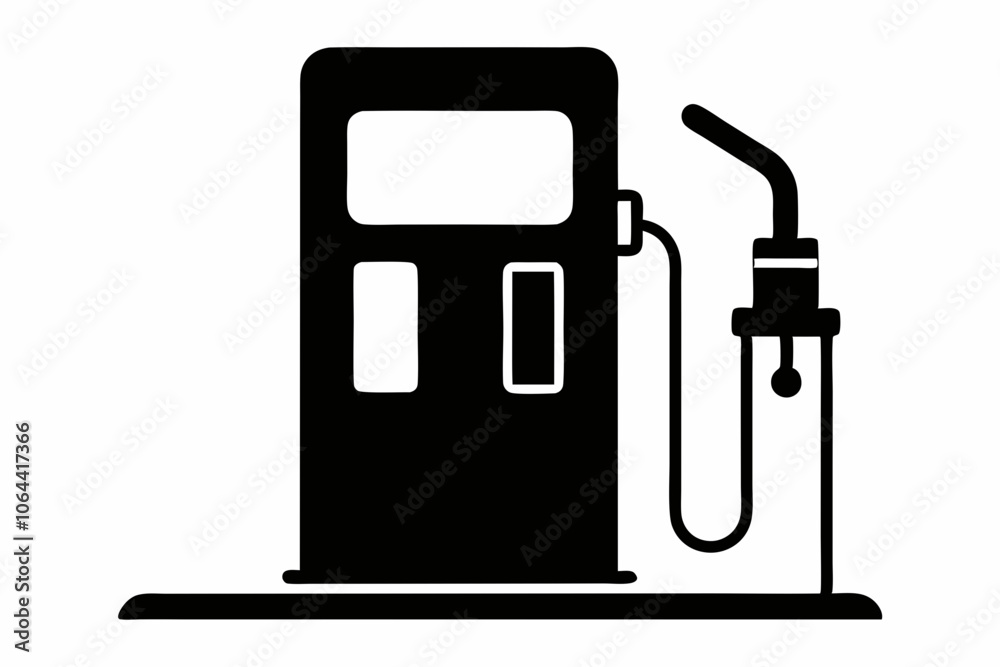 gas pump silhouette vector, Gas pump and electric charge station vector icon gas pump silhouette vector, Gas pump and electric charge station vector icon
