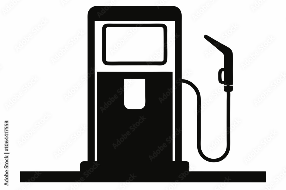 gas pump silhouette vector, Gas pump and electric charge station vector icon gas pump silhouette vector, Gas pump and electric charge station vector icon