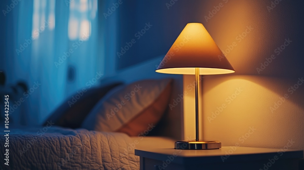 Cozy Bedroom Lamp Illuminating Soft Atmosphere Cozy Bedroom Lamp Illuminating Soft Atmosphere