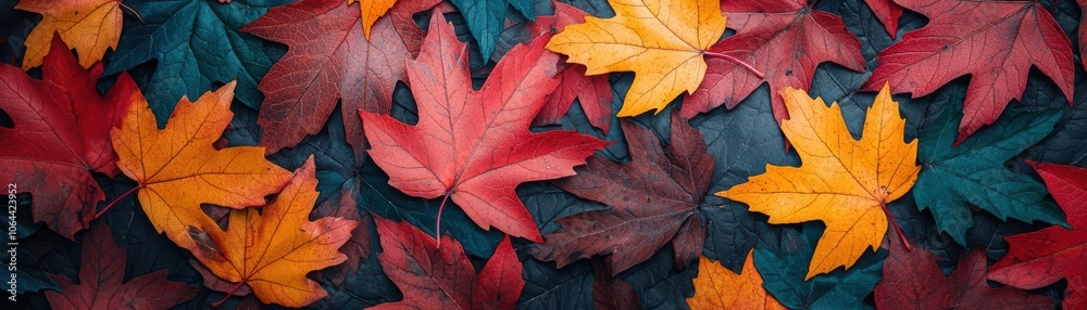Maple leaves in vibrant fall colors softly falling to the ground, fall leaves, autumn maple leaves Maple leaves in vibrant fall colors softly falling to the ground, fall leaves, autumn maple leaves