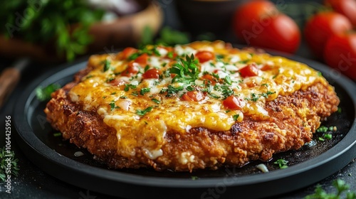 Wallpaper Mural A delicious cheese and tomato quiche topped with crispy cheese. Torontodigital.ca