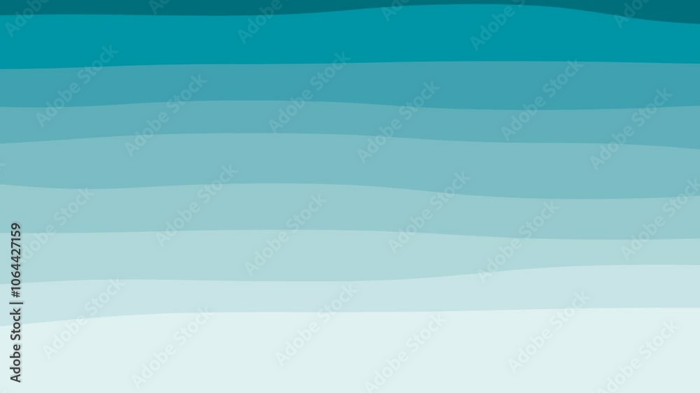 Beautiful gradation change. Abstract ocean green loop background
