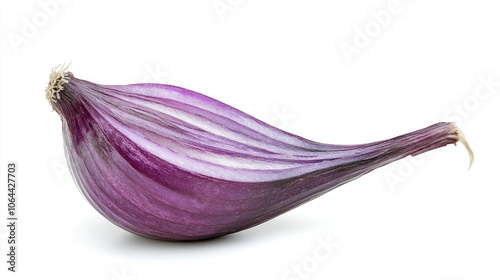 Wallpaper Mural Vibrant Purple Onion on White Background Torontodigital.ca