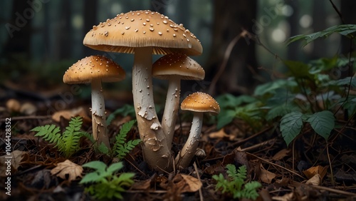 mushrooms in the forest