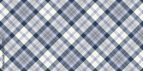 Vector checkered pattern. Tartan, textured seamless twill for flannel shirts, duvet covers, other autumn winter textile mills. Vector Format